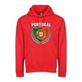 thumbnail image 1 of Portugal Flag Pullover Hoodie for Adults – Unisex Soccer Fan Apparel - Red - Small, 1 of 2