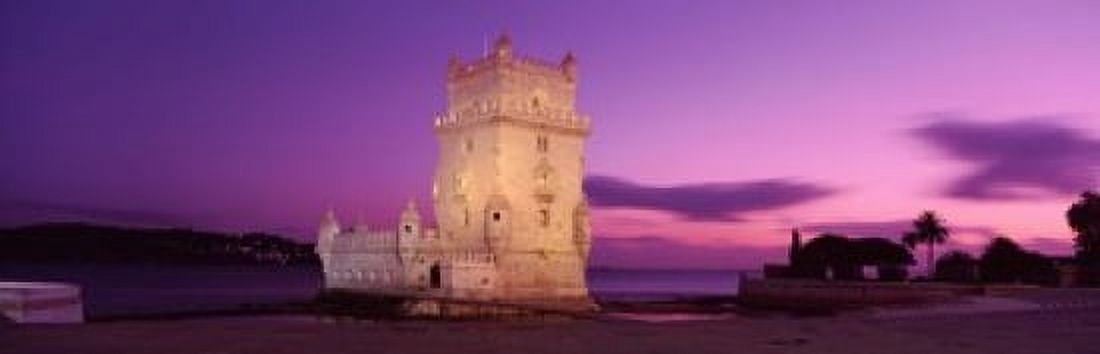 Portugal Lisbon Belem Tower Canvas Art - Panoramic Images (18 x 6)