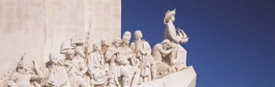 Portugal Lisbon Monument To The Discoveries Canvas Art - Panoramic Images (36 x 12)