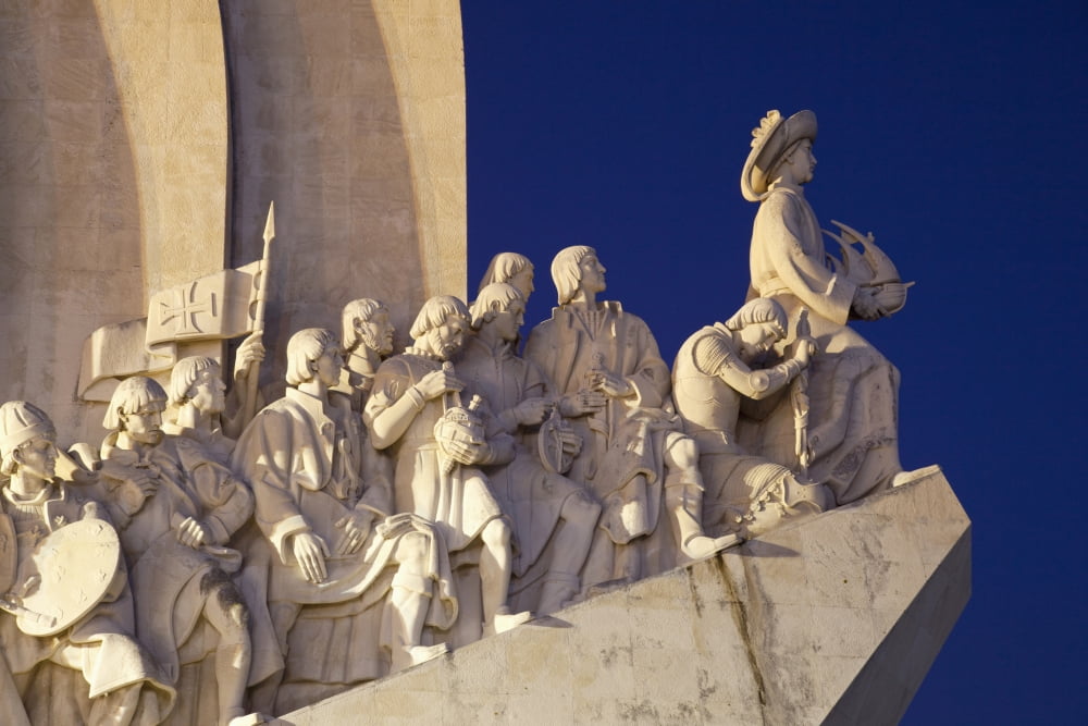Portugal Lisbon Monument to Discoveries (Padrao dos Descobrimentos) Belem Canvas Art - Mark Thomas Design Pics (19 x 12)