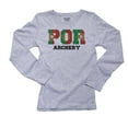 thumbnail image 1 of Portugal- Olympic Games - Rio - Flag Women's Long Sleeve Grey T-Shirt, 1 of 2