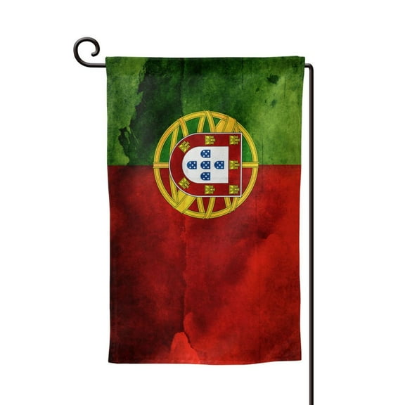 Portugal Portuguese Flag Garden Flag Double Sided Small Flag Yard Home Decorative Flags Banner 12.5 x 18 Inch Square