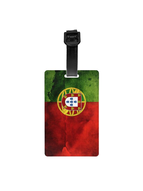 Portugal Portuguese Flag Luggage Identifier Name Tag For Backpacks Suitcases Bags Baggage