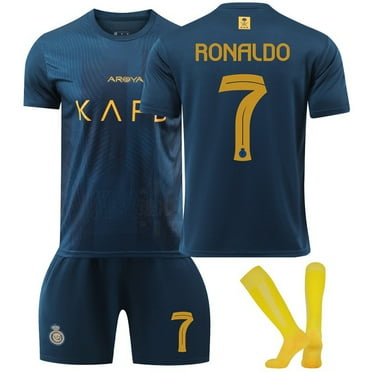 Portugal Ronaldo Soccer Jerseys for Kids Boys & Girls Adults Number #7 Printed Jersey Soccer Youth Practice Outfits Football Training Uniforms