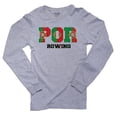 thumbnail image 1 of Portugal Rowing - Olympic Games - Rio - Flag Men's Long Sleeve Grey T-Shirt, 1 of 2