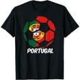 thumbnail image 1 of Portugal Soccer Ball Flag Shirt Futbol Portuguese Pride Tee mens t shirt，black，women，funny，misfits，men，journey，t-shirt, 1 of 4