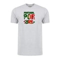 thumbnail image 1 of Portugal Soccer Country Flag T-Shirt 2026 – Unisex Adult Football Fan Tee, World Tournament Supporter Shirt - HTR Grey - XL, 1 of 2