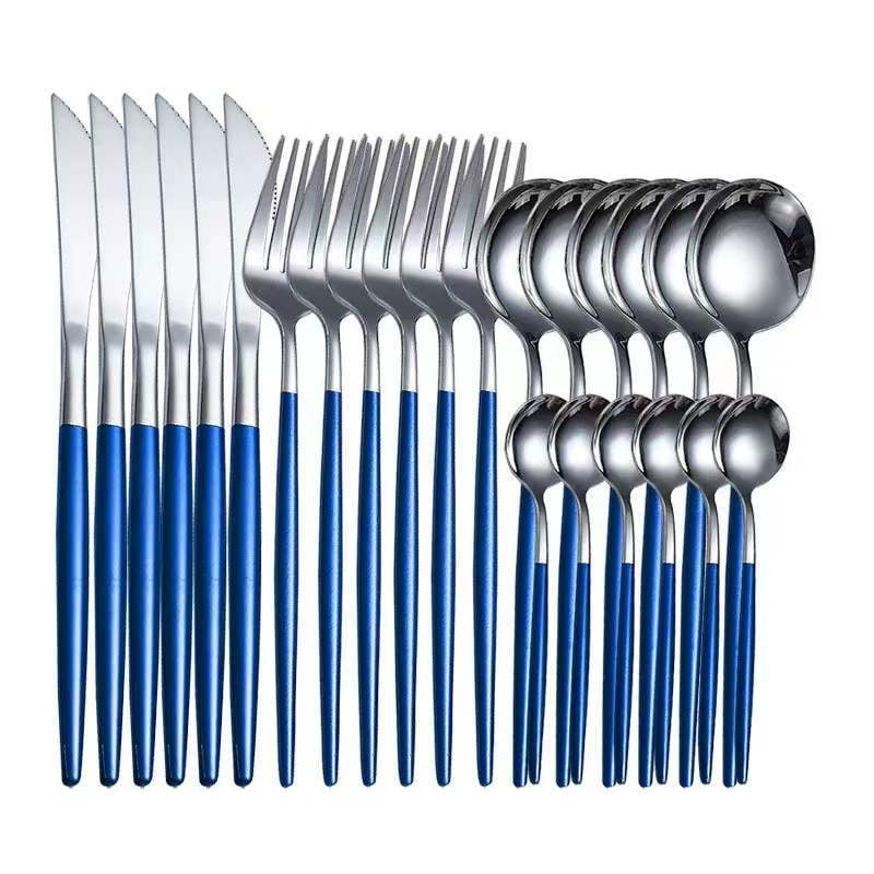 Portugal Stainless Steel Knife, Fork and Spoon 16 24 Set Tableware