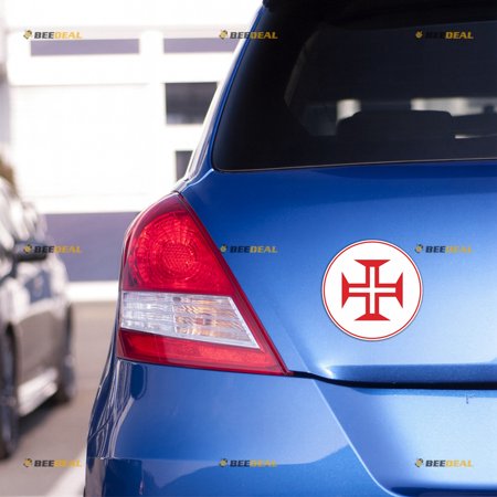Portuguese Air Force Roundel Car Magnet Portugal Magnetic Sticker Decal - 2 Pack Reflective 4" - for Truck Door Fridge Reusable Waterproof