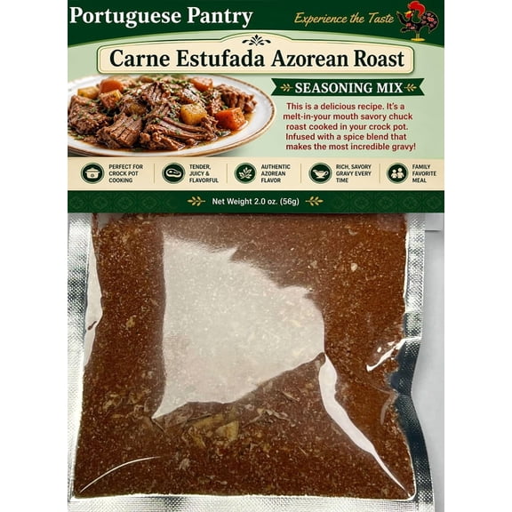 Portuguese Pantry Azorean Stewed Beef Casserole - Carne Estufada Seasoning Mix, 10 Oz