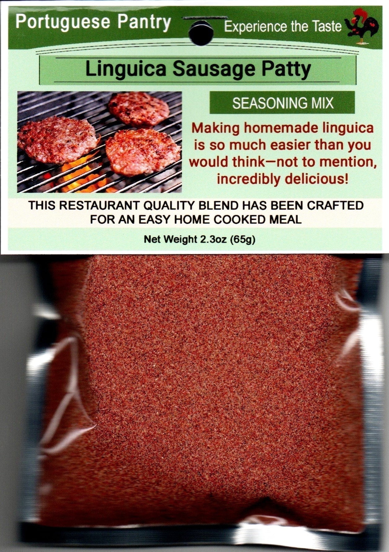 Portuguese Pantry Linguica Sausage Seasoning Mix - Make Your Own Pork and Chicken Patties or Sausage