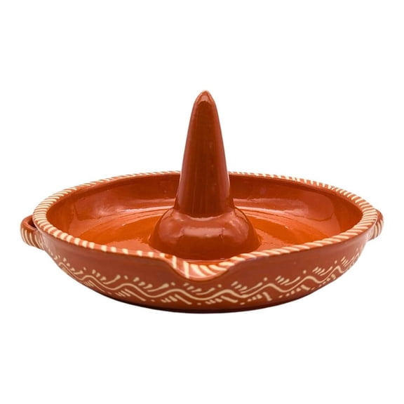 Portuguese Pottery Glazed Terracotta Clay Chicken Roaster
