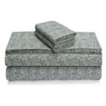 thumbnail image 1 of Portuguese Printed Cotton Flannel Extra Deep Pocket Sheet Set King - Bella Grey, 1 of 5