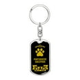 thumbnail image 1 of Portuguese Sheepdog Keychain Stainless Steel or 18k Gold, 1 of 10