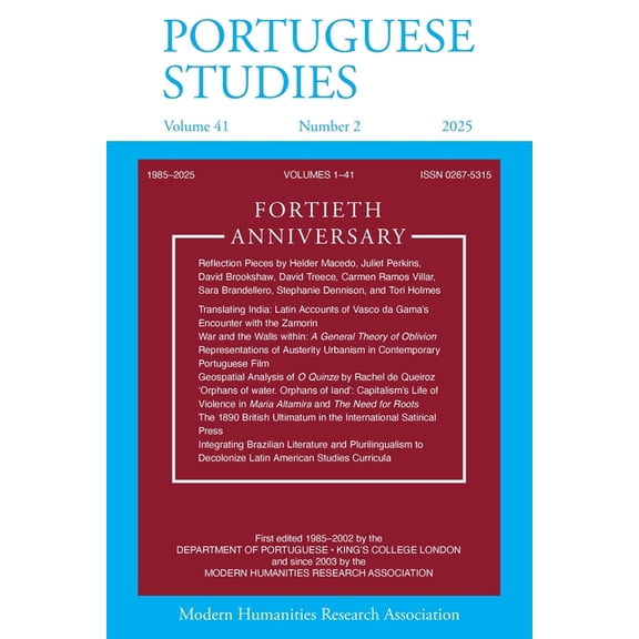 Portuguese Studies 41.2 (2025): Fortieth Anniversary Special Issue, (Paperback)
