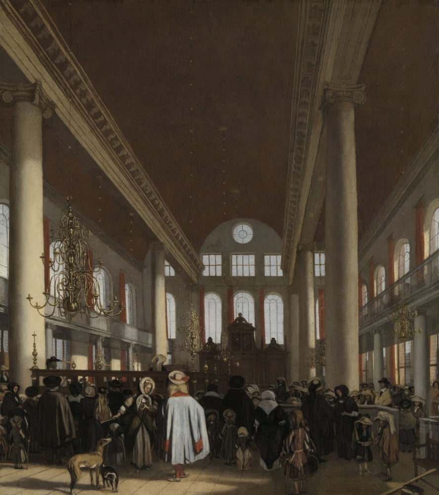 Portuguese Synagogue In Amsterdam Canvas Art - (24 x 36)
