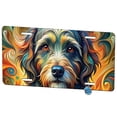 thumbnail image 1 of Portuguese Water Dog Abstract Stylized Art Metal Novelty License Plate, 1 of 7