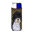 thumbnail image 1 of Portuguese Water Dog Candy Corn Halloween Portrait Ultra Hugger for slim cans, 1 of 6