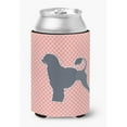 thumbnail image 1 of Portuguese Water Dog Checkerboard Pink Can or Bottle Hugger, 1 of 1