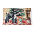 thumbnail image 1 of Portuguese Water Dog Cozy Christmas Throw Pillow 12 in x 16 in, 1 of 4
