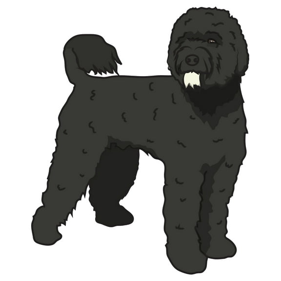 Portuguese Water Dog Decal | Indoor/Outdoor | Dog Lover Super Cute Sticker for SUV Windows, Dorm Rooms, Bedroom, Offices | SignMission personalized gift | 18"