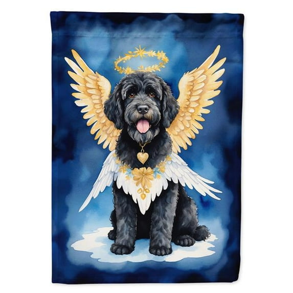 Portuguese Water Dog My Angel Garden Flag 11.25 in x 15.5 in