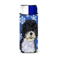 thumbnail image 1 of Portuguese Water Dog Winter Snowflakes Holiday Ultra Hugger for slim cans, 1 of 6