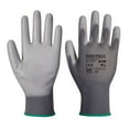 thumbnail image 1 of Portwest A120 Work Gloves PU Palm Dipped Abrasion and Tear Resistant Grey, X-Large, 1 of 3