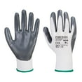 thumbnail image 1 of Portwest A310 Nitrile Work Gloves Flexible Grip Gray/White, Large, 1 of 3