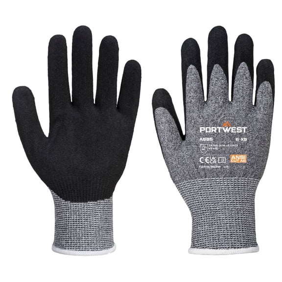 Portwest A665 VHR Advanced Cut Gloves Gray, Medium