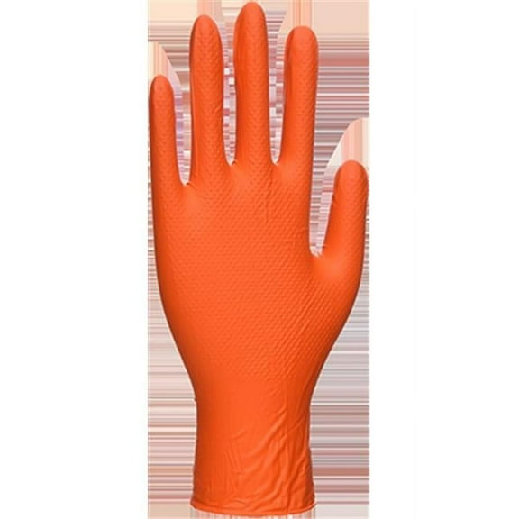 Portwest A930 High Strength Orange HD Disposable Gloves Orange, Medium