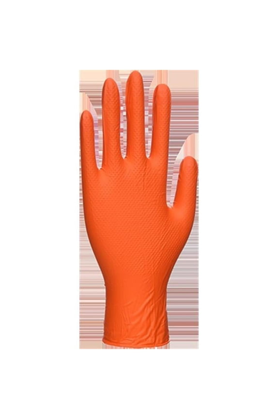 A930 High Strength Orange HD Disposable Gloves Orange, Medium
