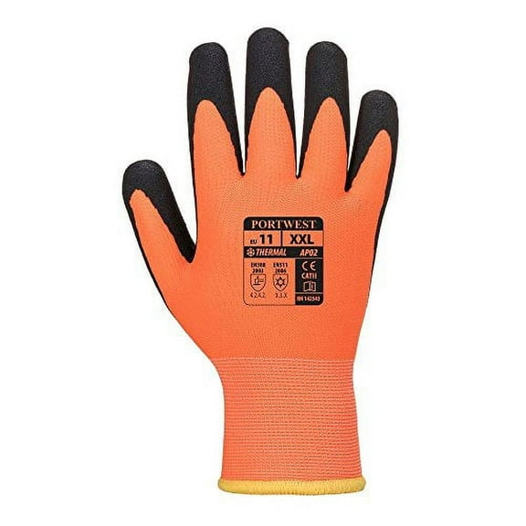 Portwest AP02 Thermo Pro Ultra Glove Orange/Black, Large