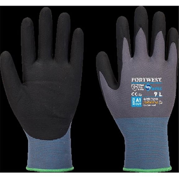 Portwest AP65 NPR Pro Nitrile Foam Glove Black/Gray, Small