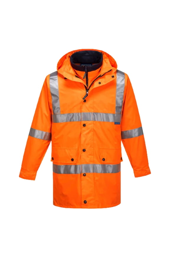 Portwest Argyle Full Day/Night 4-in-1 Jacket 2 Tone Reflective Work Safety MJ883