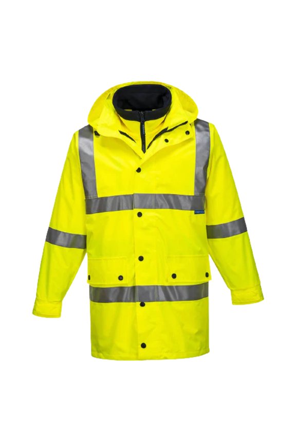 Portwest Argyle Full Day/Night 4-in-1 Jacket 2 Tone Reflective Work Safety MJ883
