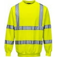 thumbnail image 1 of Portwest B303 High Visibility Reflective Sweatshirt Yellow, XX-Large, 1 of 3