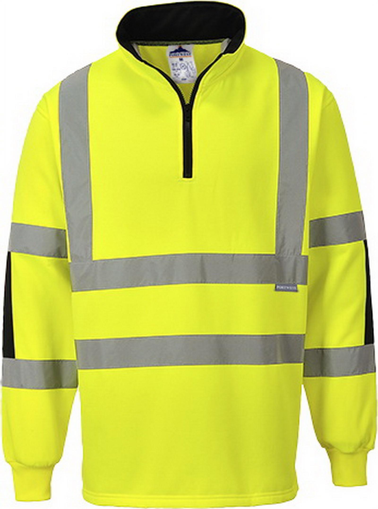 Portwest B308 Xenon Rugby Sweatshirt-Yellow-M - image 1 of 1