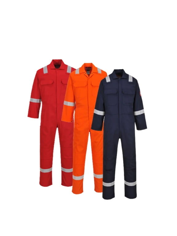 Portwest Bizweld Iona Coverall Flame Resistant Reflective Tape Hi Vis BIZ5