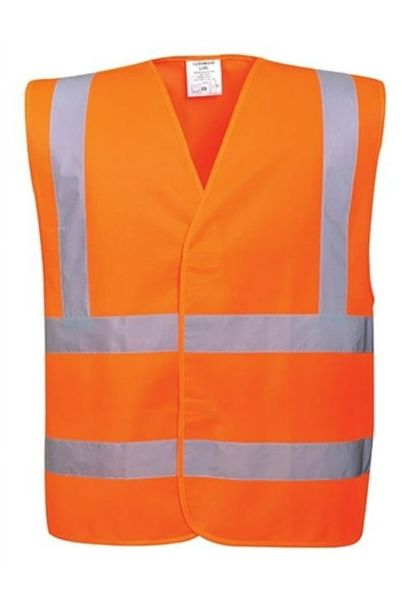 C470 Hi-Vis Two Band and Brace Vest Orange, S/M