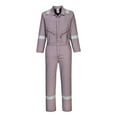 thumbnail image 1 of Portwest C814 Iona Lightweight Reflective Cotton Coverall Gray, Large, 1 of 5