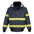 thumbnail image 1 of Portwest F126 Mens Waterproof Insulated Iona Xtra 3-in-1 Bomber Work Jacket Navy, Small, 1 of 4