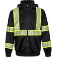 thumbnail image 1 of Portwest F143 Mens Reflective Iona Plus Work Safety Hoodie Black, 3X-Large, 1 of 1