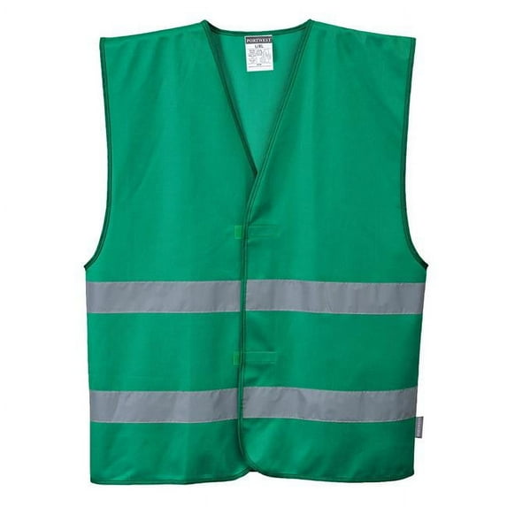 Portwest F474 Mens Reflective Iona Safety Vest Bottle Green, 4X/5X