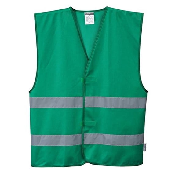 Portwest F474 Mens Reflective Iona Safety Vest Bottle Green, XX/3X