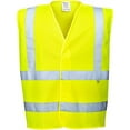 thumbnail image 1 of Portwest FR75 Mens Lightweight Flame Resistant Hi-Vis Safety Vest Yellow, 2X/3X, 1 of 2