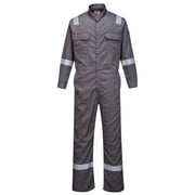 Portwest FR94 Men's FR Coverall, Lightweight Flame Resistant Bizflame 88/12 Iona Protective Workwear Gray, 4X-Large