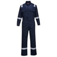 thumbnail image 1 of Portwest FR94 Men's FR Coverall, Lightweight Flame Resistant Bizflame 88/12 Iona Protective Workwear Navy Tall, 3X-Large, 1 of 6