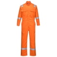 thumbnail image 1 of Portwest FR94 Men's FR Coverall, Lightweight Flame Resistant Bizflame 88/12 Iona Protective Workwear Orange, X-Large, 1 of 2
