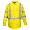 thumbnail image 1 of Portwest FR95 Bizflame 88/12 FR Protective Hi-Vis Shirt Yellow, Medium, 1 of 2